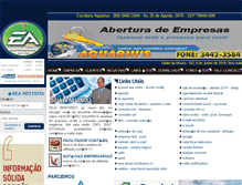 Tablet Screenshot of escritorioaquarius.com.br